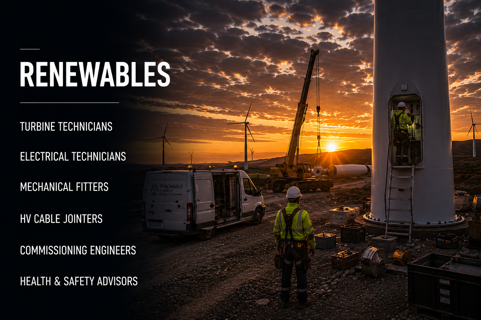 Renewable Energy Recruitment Agency supplying temporary, contract and permanent professionals across the UK and Republic of Ireland
